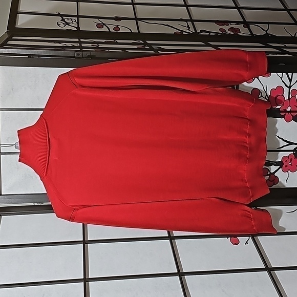 Luciano Visconti Red 1/4 Zip Pullover Sweater Size Large - Picture 7 of 7